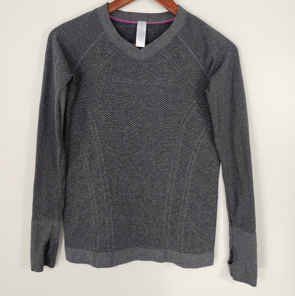 Lululemon Ivivva Swiftly Tech Shirt Size 14 Gray Long Sleeved - Picture 1 of 7